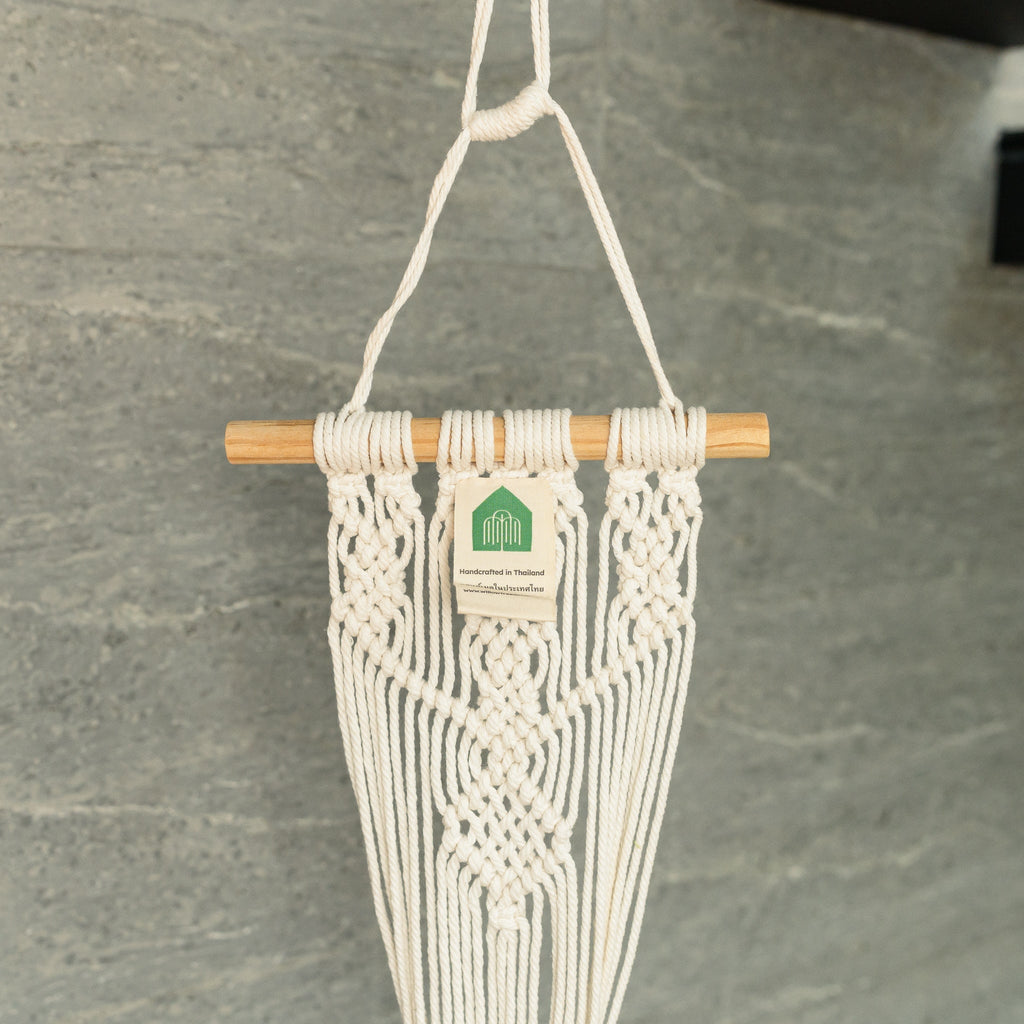 Wall-Mounted Knotted Plant Hanger