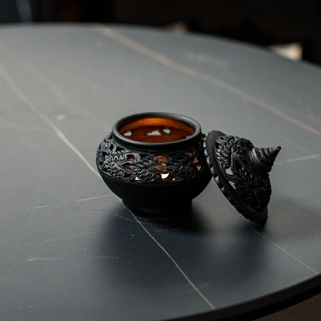 Midnight Ceramic Tealight Holder
