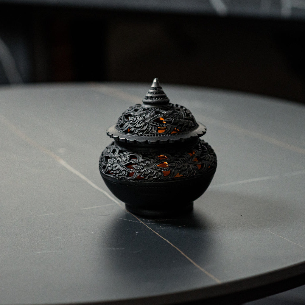 Midnight Ceramic Tealight Holder