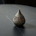 Teardrop Tealight Holder, Charcoal