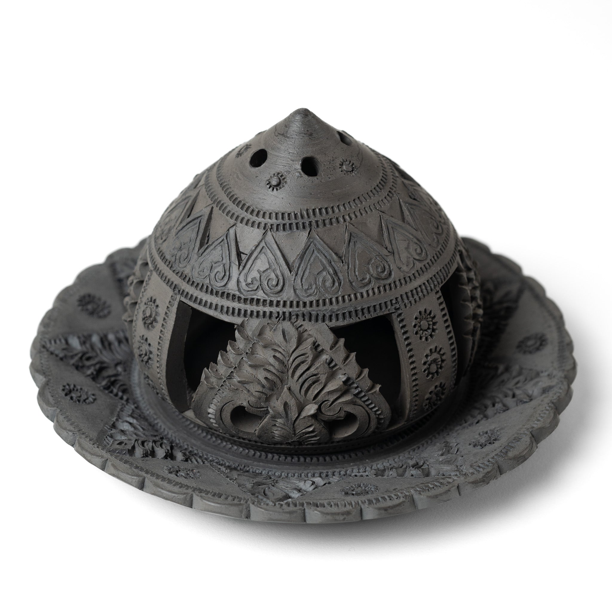 Onyx Tealight Holder with Plate