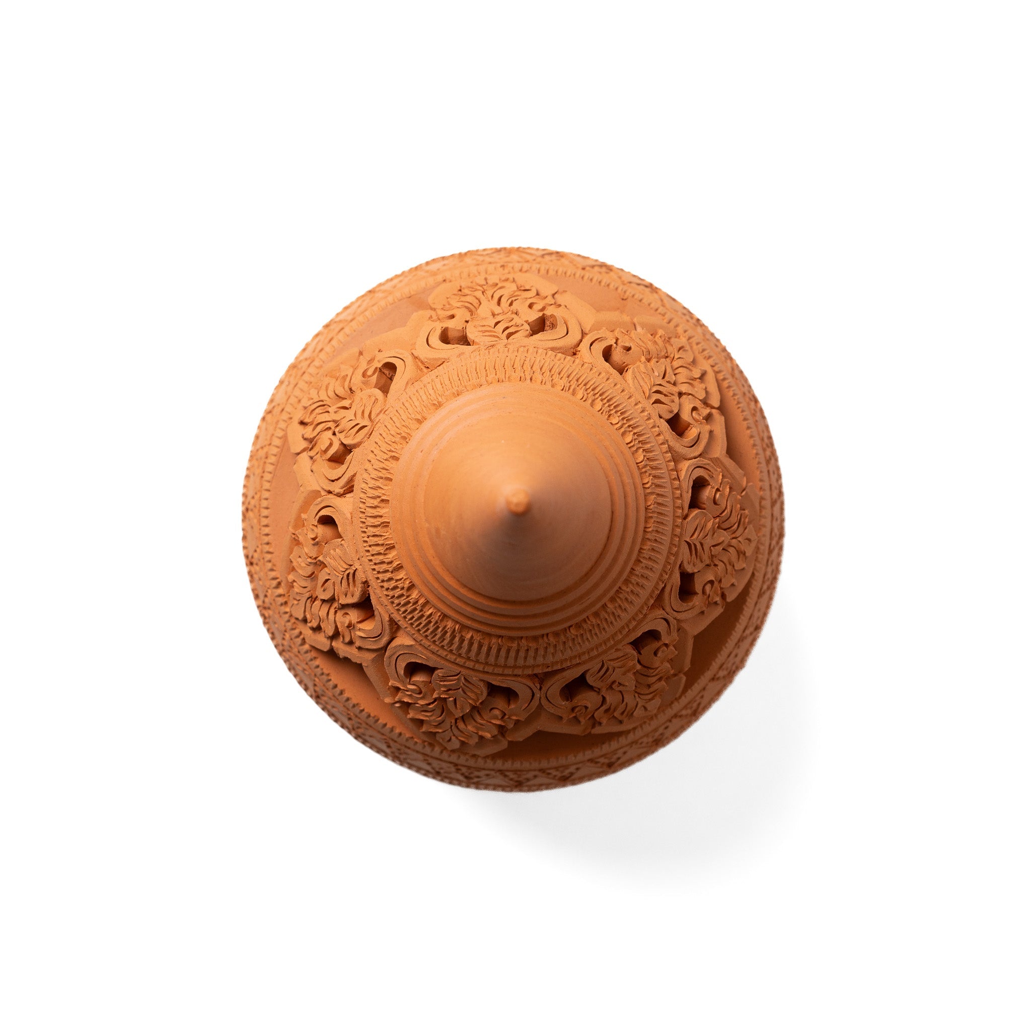 Teardrop Tealight Holder, Burnt Orange