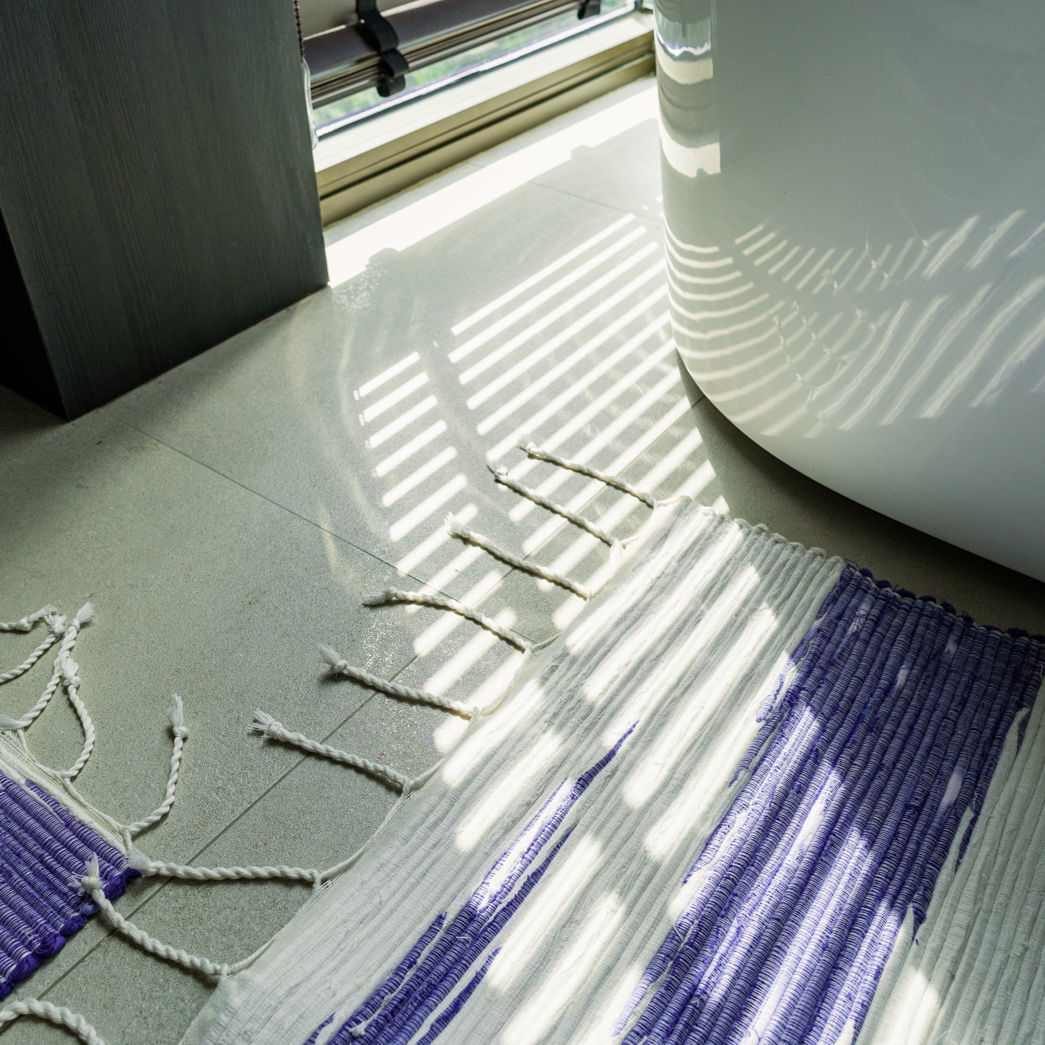 Wash Weave Rug, Indigo, 100x150cm