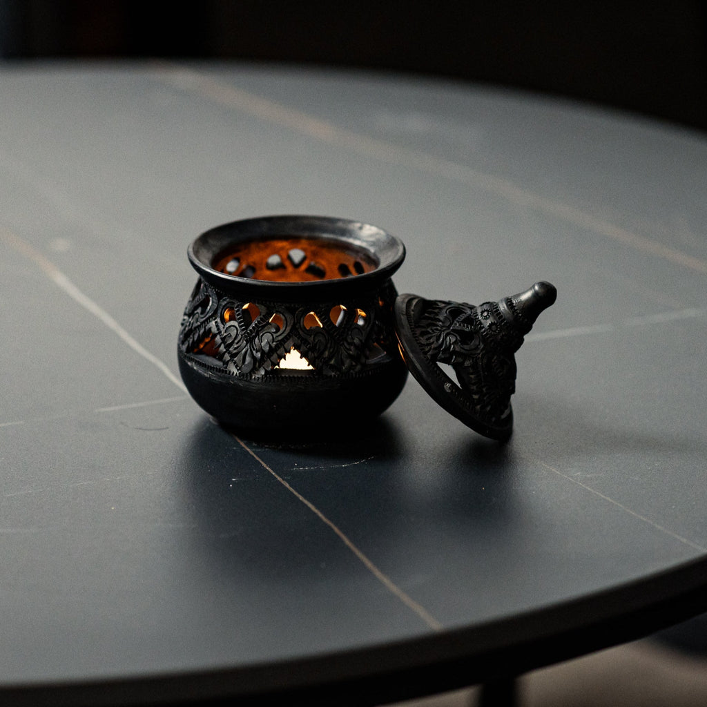 Noctura Tealight Burner, Black